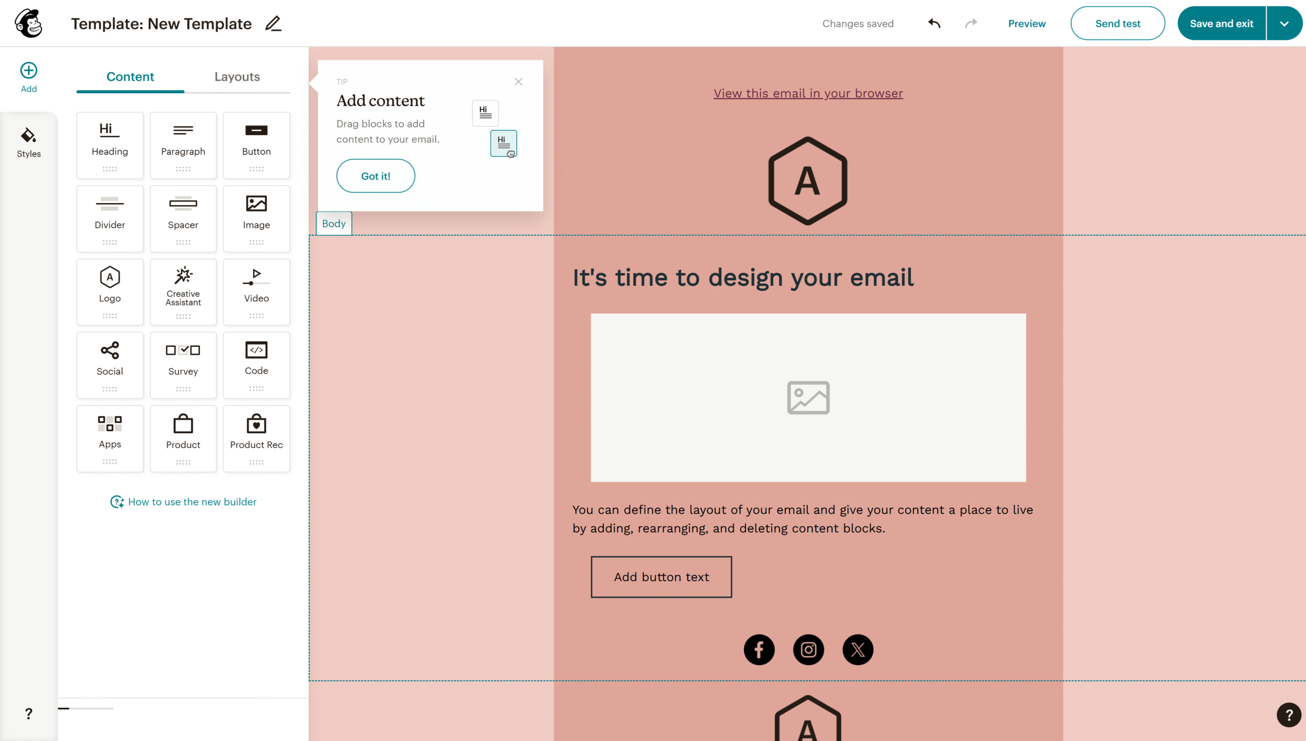 Mailchimp Template Editor